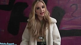 Blonde British babe gets POV blowjob and outdoor fucking 😏