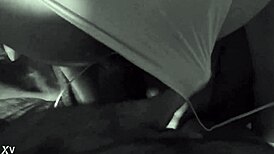 Latina slut Roxxana sucks two dildos while getting fucked doggy style.