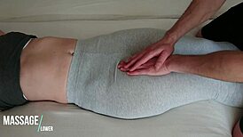 i groped her teen pussy through ripped yoga leggings