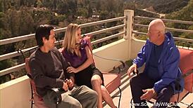 i'm this big tits blonde wife who turned swinger, now i'm masturbatin and suckin cocks in group