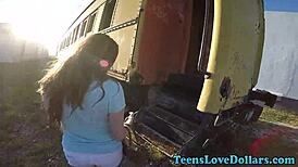 Newbie Teen 18+ Gets Hardcore Public Fuck with Facial