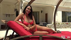 jessy jey with bubble butt having awesome sex by the pool