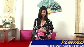 Slim Asian Brunette Trembles in Orgasm