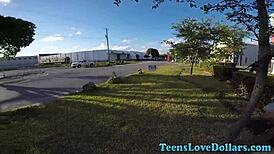 Newbie Teen 18+ Gets Hardcore Public Fuck with Facial