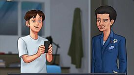 In Summertime Saga, She Eagerly Sucks the Big Monster Cock