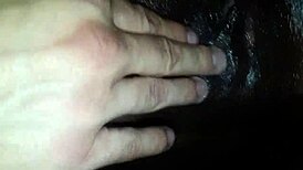 Ebony Wife Takes Monster Cock in Pussy and Blowjob