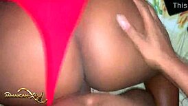 i fucked her doggystyle in red underwear from pov