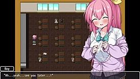 Cute anime girl feels desperate for friends, willing to take big cock and cum on ass in hentai fetish.