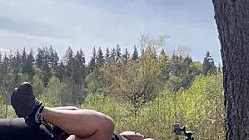 Sexy Chubby BBW Remi Getting BBC on Top of a Giant Rock, Loving Every Second 😘