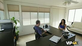 Babe Teased by Horny Loan Agent