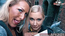 Wow, German Lesbians in Real Sextreffen Casting Hook Up!