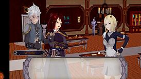 HG Isekai Fantasy P3: Getting Girls in Bed for Hentai Action