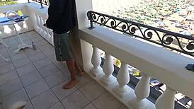 Priscilla Salerno Gets Fucked and Ass-Drilled Outdoors by Fan Until She Squirts