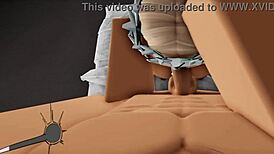 Roblox rich girl rides hard and takes a messy creampie inside