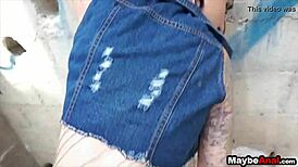 Redhead rocker chick gets assfucked in the ghetto!