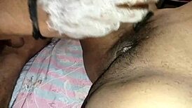 clean kajal pubic hair with dirty hindi voice