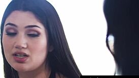 Big Naturals MILF and Stepdaughter Rub Each Other During Internet Issue