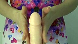 Cute Brunette Anna Sky in Lingam Massage POV Video