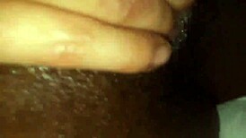 Ebony Wife Takes Monster Cock in Pussy and Blowjob