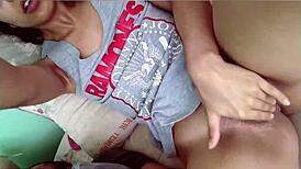 Horny Latina Teen Fingers Wet Pussy For Group!