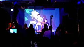 in the public park, she performs breast milk pumping