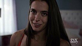 Abbie Maley Rides Cowgirl and Bends Over for Doggystyle Deepthroat