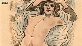 I cherish these vintage erotic drawings from antique anime collections.