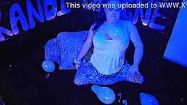 cute milf balloon popping fetish