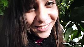 romanian babe takes massive cock deep in public ass