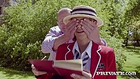 Veronica Leal Squirts In Outdoor Anal Fuck