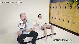 Watch this wild fourway sex with deep gagging and hardcore fucking!