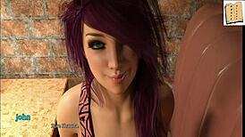 Wvm 113 Chats With Gorgeous Pink Haired Milf, Revealing Big Tits In 3D Anime