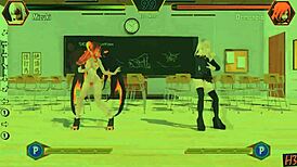 Horny Gaming Hentai Fighter Battles