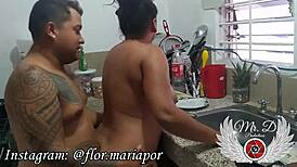 Tempting Step Brother Fuck In Kitchen