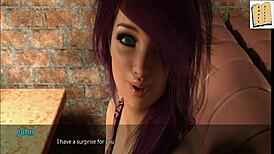 Wvm 113 Chats With Gorgeous Pink Haired Milf, Revealing Big Tits In 3D Anime