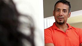 Latina Stepdaughter Teens Bang Hard in POV Foursome