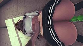 Hentai Uncensored 3D - Sara Enjoys Two Dildos And Squirts In Japanese Asian Manga Anime Game Porn