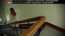 Erica fontes masturbates with her big tits and tongue for the neighbors