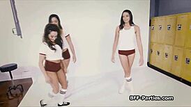 Watch this wild fourway sex with deep gagging and hardcore fucking!