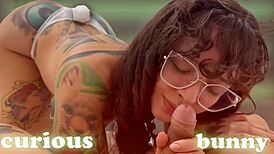 Curious Bunny Smells My Asshole And Cock