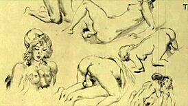 I cherish these vintage erotic drawings from antique anime collections.