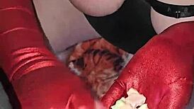 huge cum load covers gummy candies she eats them with pleasure this is such a good combo 😍