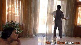 chubby busty black babe