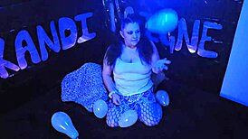 cute milf balloon popping fetish