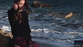 Wow, Mila Azul's huge natural tits in steamy Ukrainian striptease!