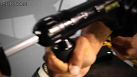 Diamond X getting fucked by machine