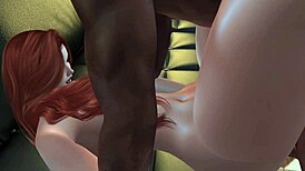 first time star in interracial cartoon adventure