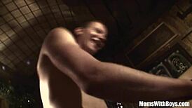 Redhead Mature Store Owner Double Teamed in Shop Fuck