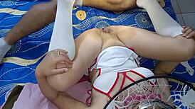 Nurse escapes work for a halloween night encounter