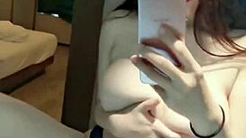 Pretty Vietnamese girl contrasts solo masturbation with intense fucking.